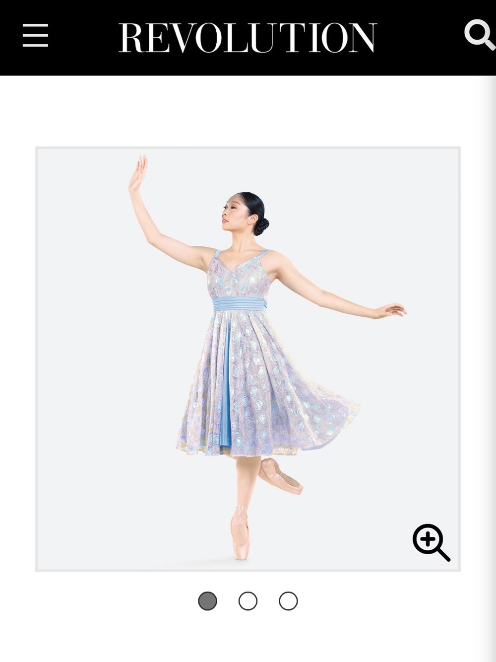 Revolution Dancewear Allegretto periwinkle Dance Dress